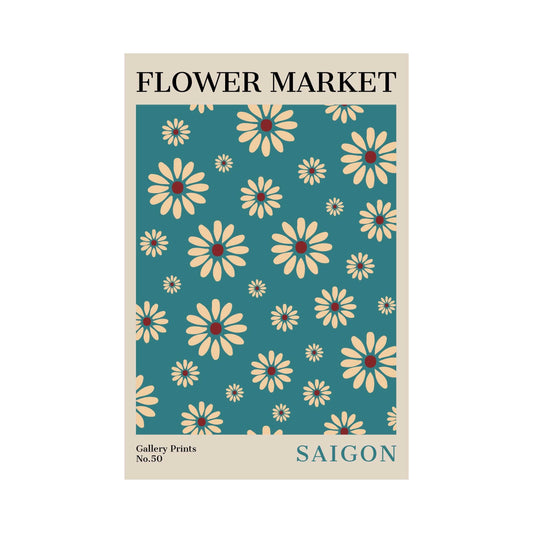 Saigon Flower Market Poster | S02