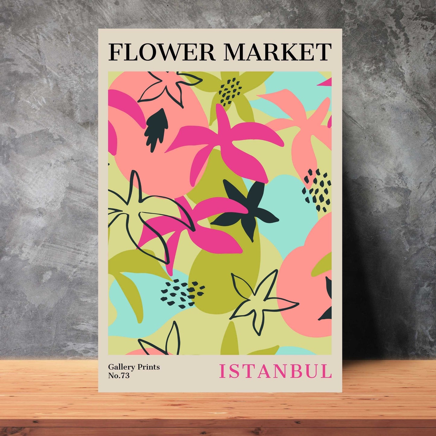Istanbul Flower Market Poster | S02
