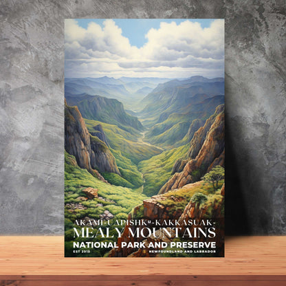 Akami-Uapishk-KakKasuak-Mealy Mountains National Park Poster | S02
