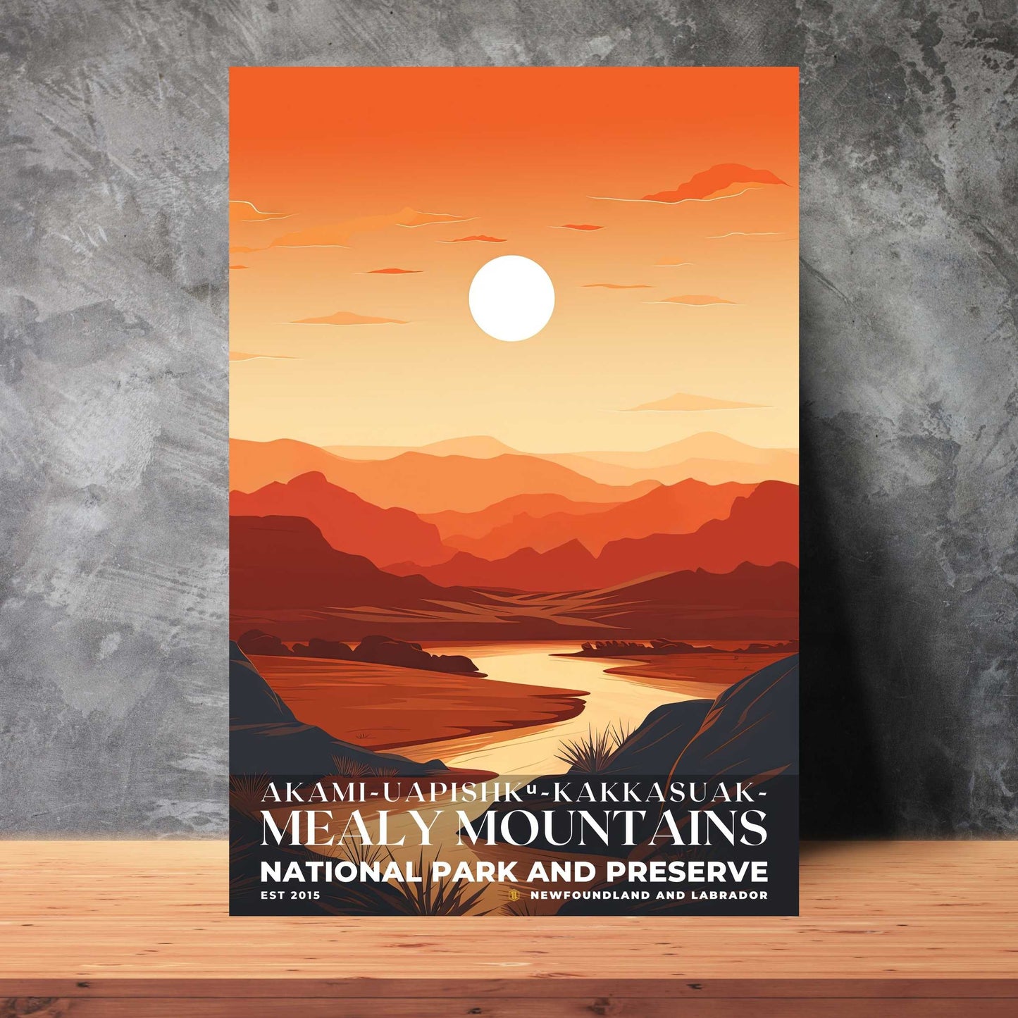 Akami-Uapishk-KakKasuak-Mealy Mountains National Park Poster | S03