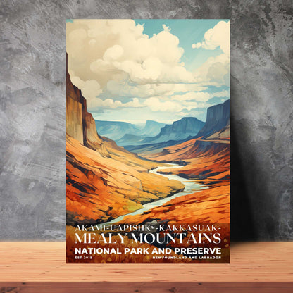 Akami-Uapishk-KakKasuak-Mealy Mountains National Park Poster | S06