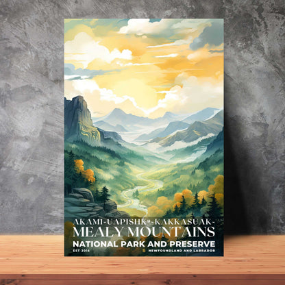 Akami-Uapishk-KakKasuak-Mealy Mountains National Park Poster | S08