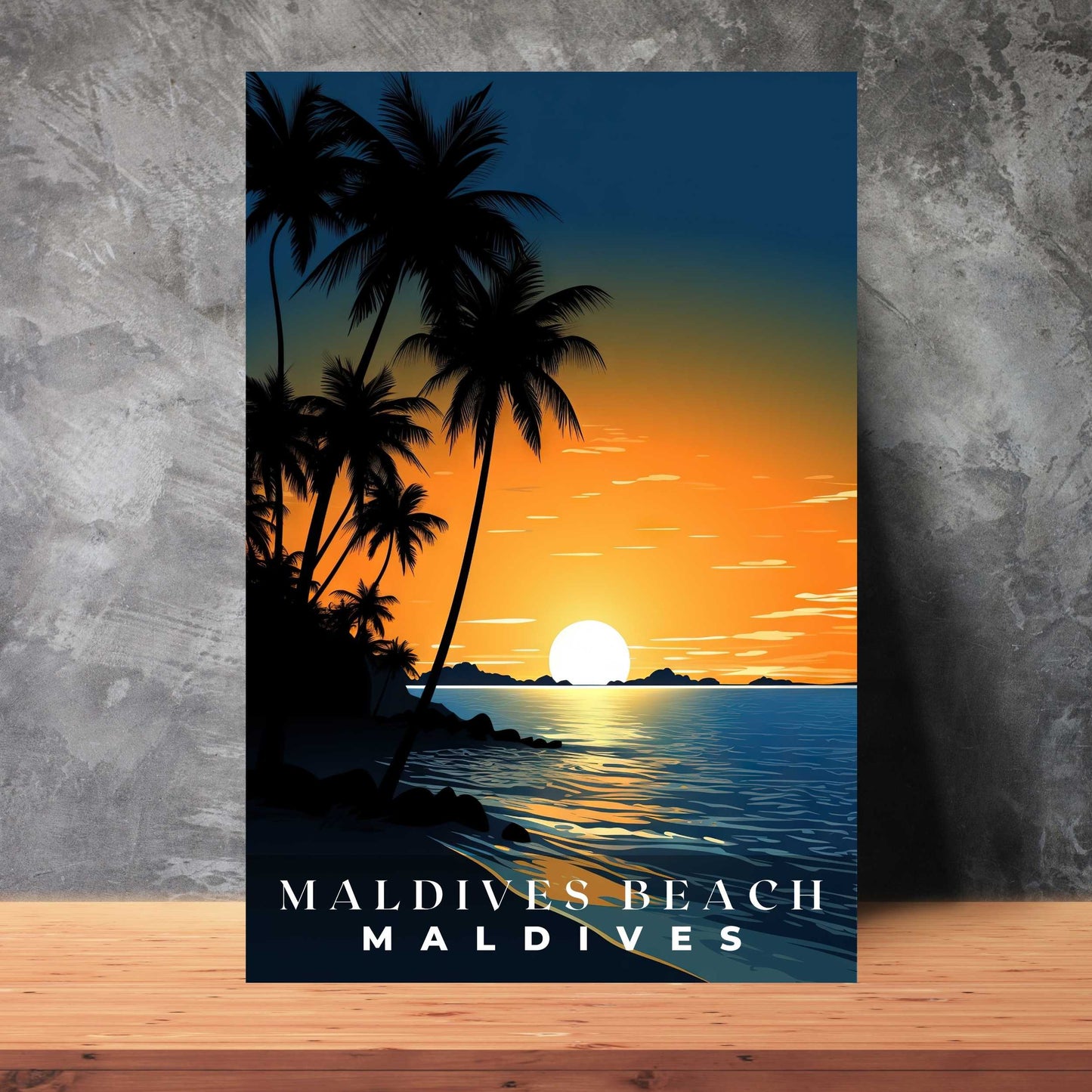 Maldives Beach Poster | S01