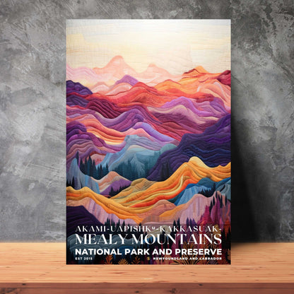 Akami-Uapishk-KakKasuak-Mealy Mountains National Park Poster | S09