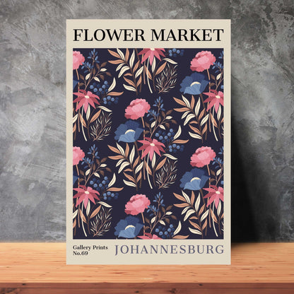 Johannesburg Flower Market Poster | S02