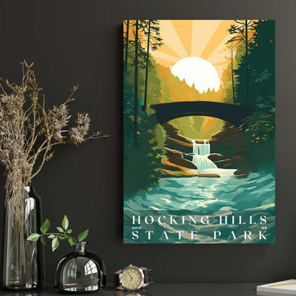 Hocking Hills State Park Poster | US Travel | S01