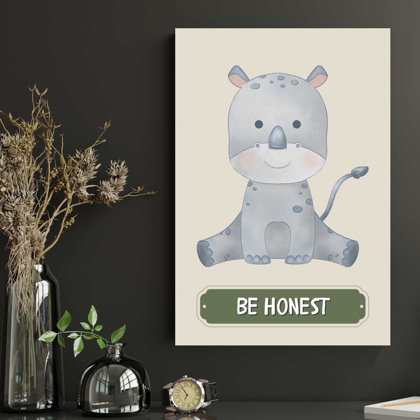 Be Honest Rhino Poster | S01