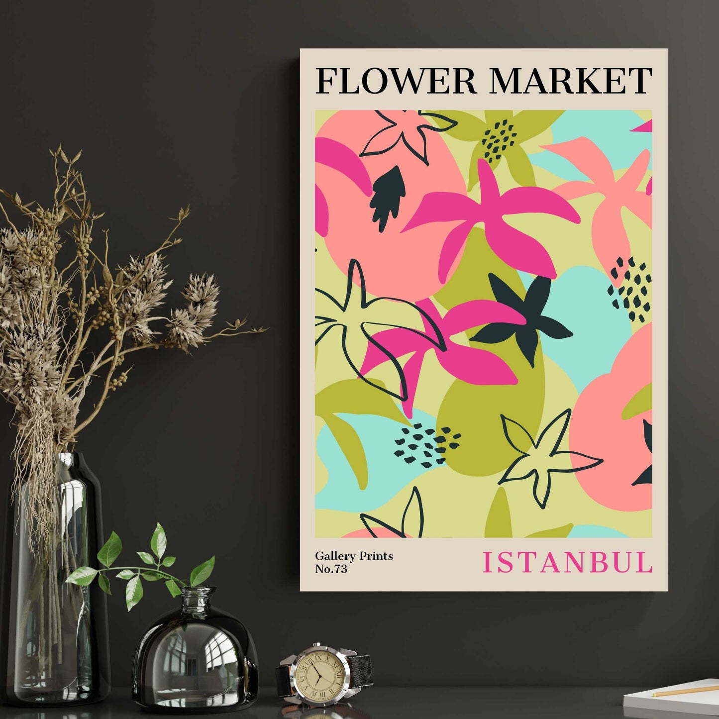 Istanbul Flower Market Poster | S02