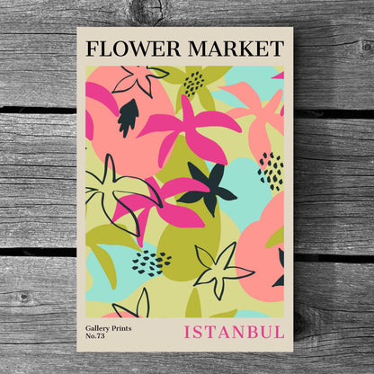 Istanbul Flower Market Poster | S02