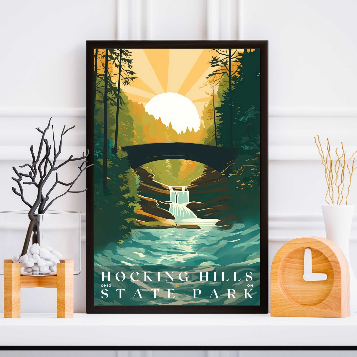 Hocking Hills State Park Poster | US Travel | S01