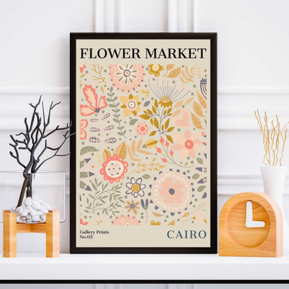 Cairo Flower Market Poster | S01