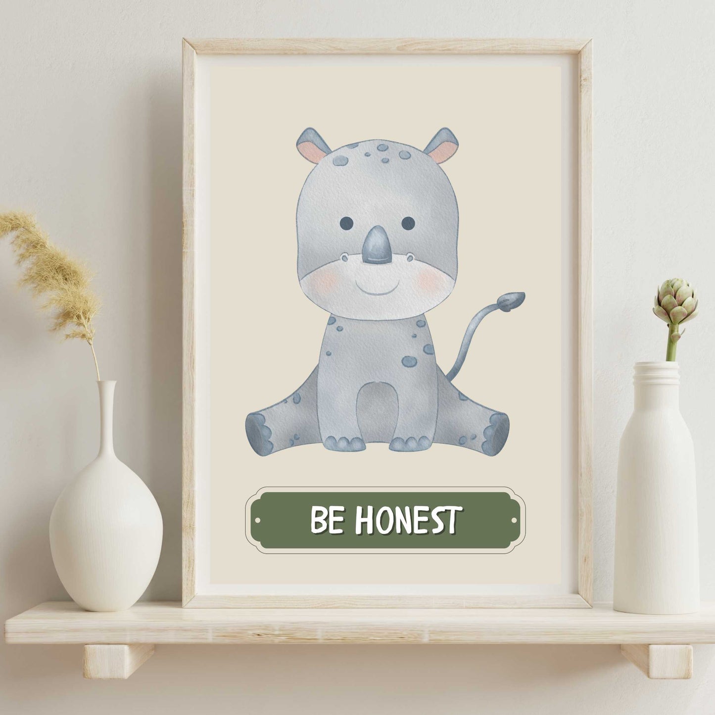 Be Honest Rhino Poster | S01