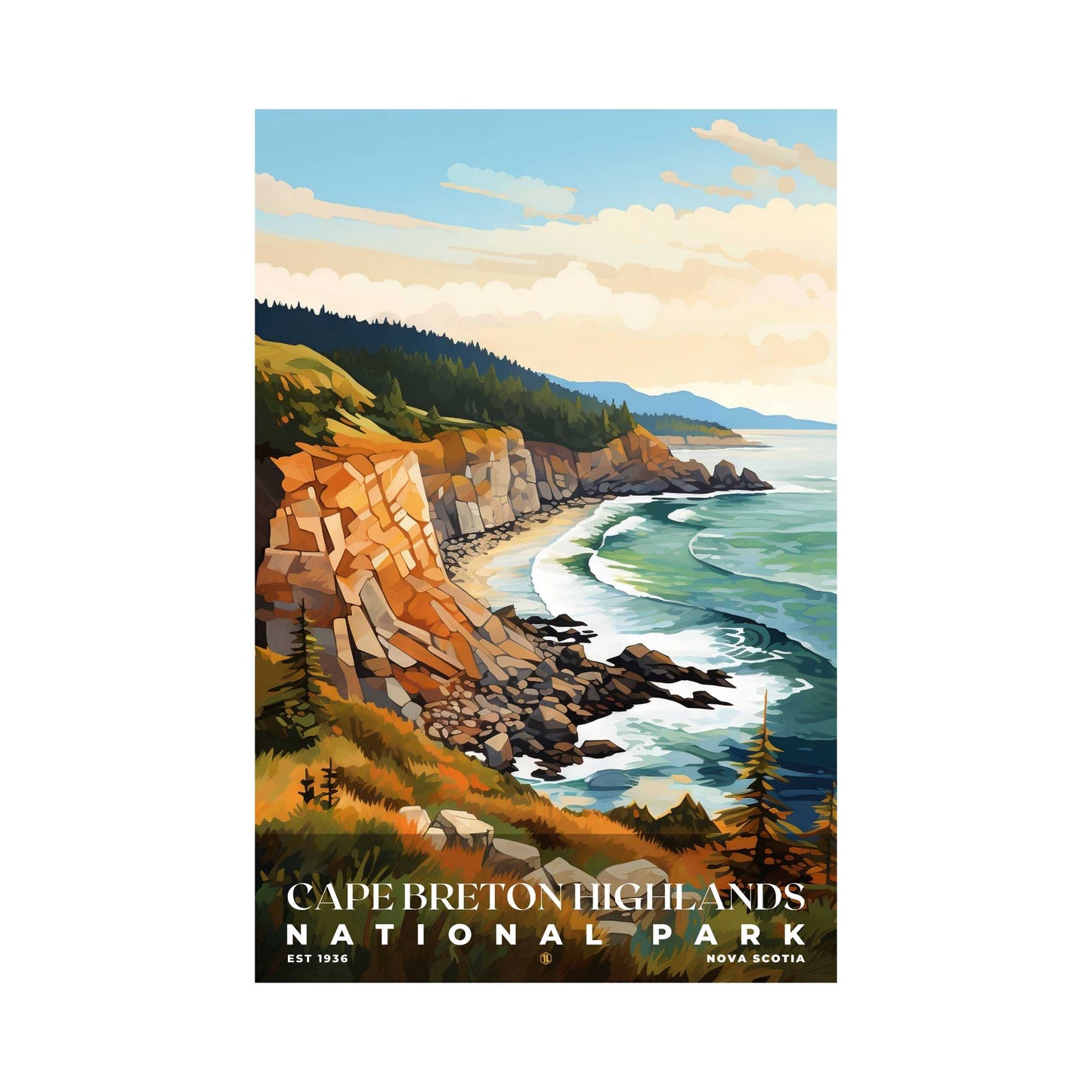 Cape Breton Highlands National Park Poster | S08