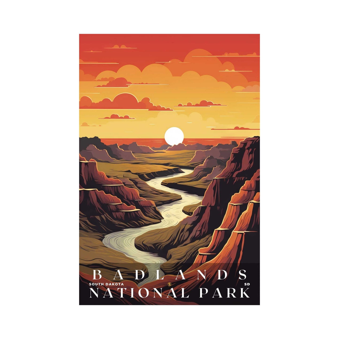 Badlands National Park Poster | US Travel | S01