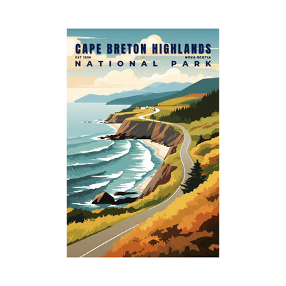 Cape Breton Highlands National Park Poster | S01