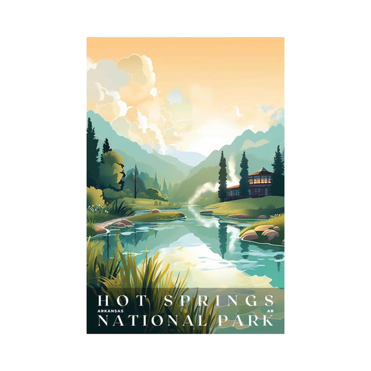 Hot Springs National Park Poster | US Travel | S01