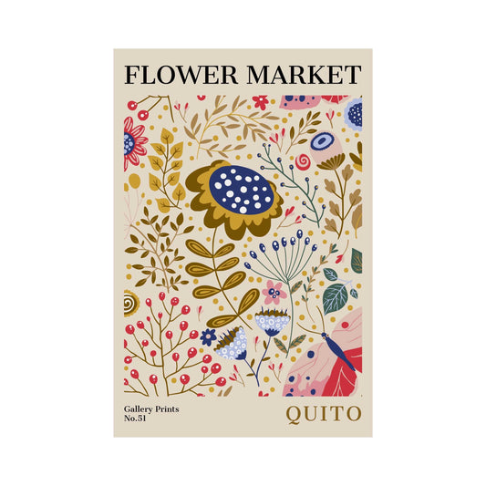 Quito Flower Market Poster | S02