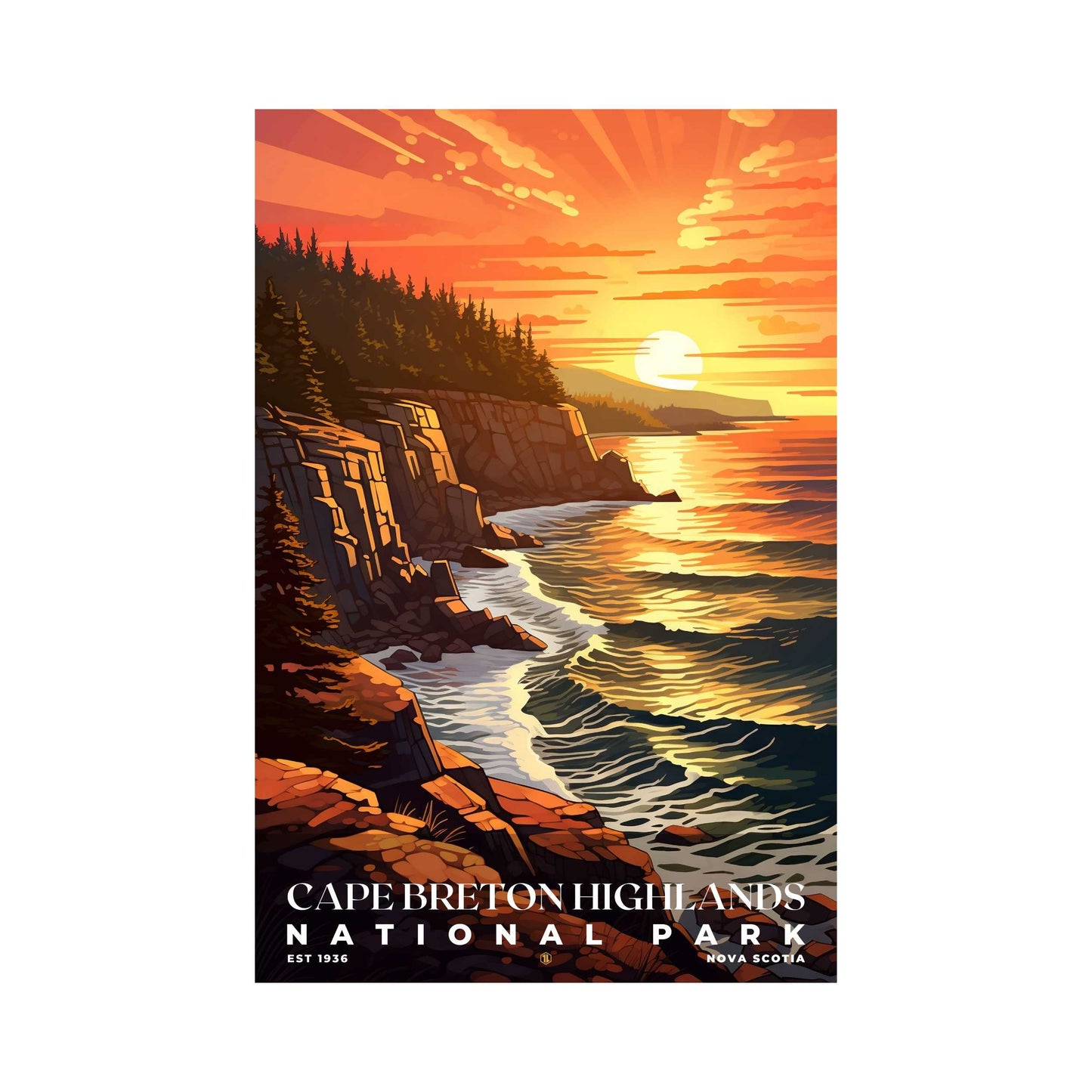 Cape Breton Highlands National Park Poster | S07