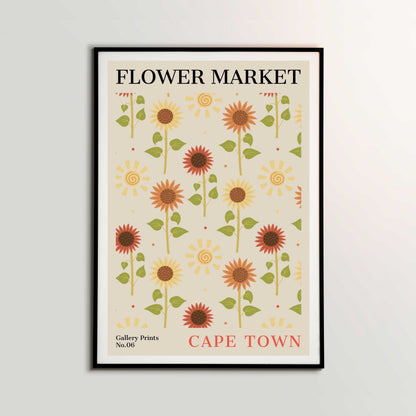 Cape Town Flower Market Poster | S01