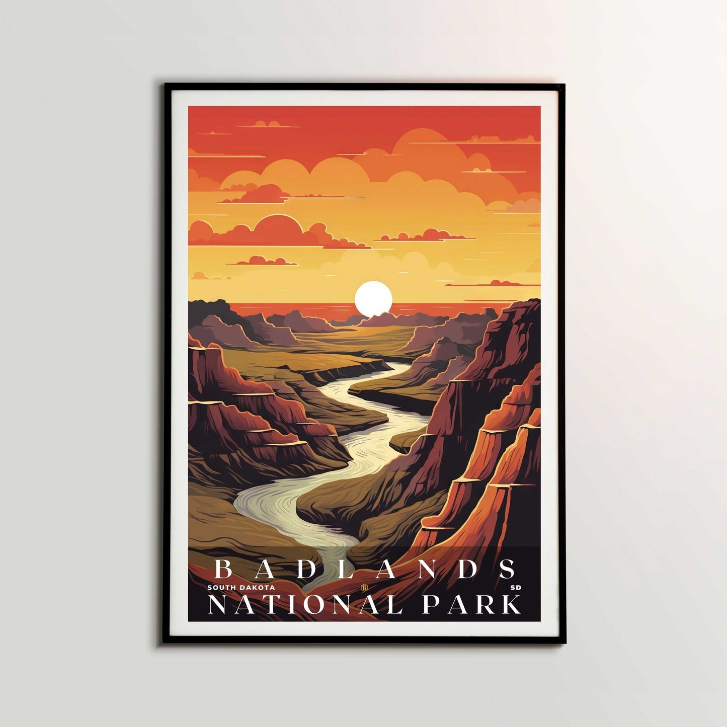 Badlands National Park Poster | US Travel | S01