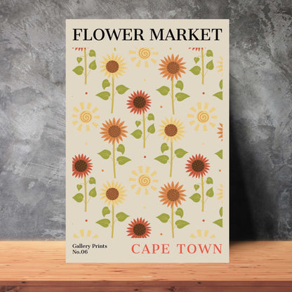 Cape Town Flower Market Poster | S01