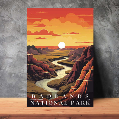 Badlands National Park Poster | US Travel | S01