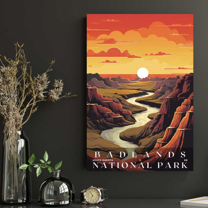 Badlands National Park Poster | US Travel | S01