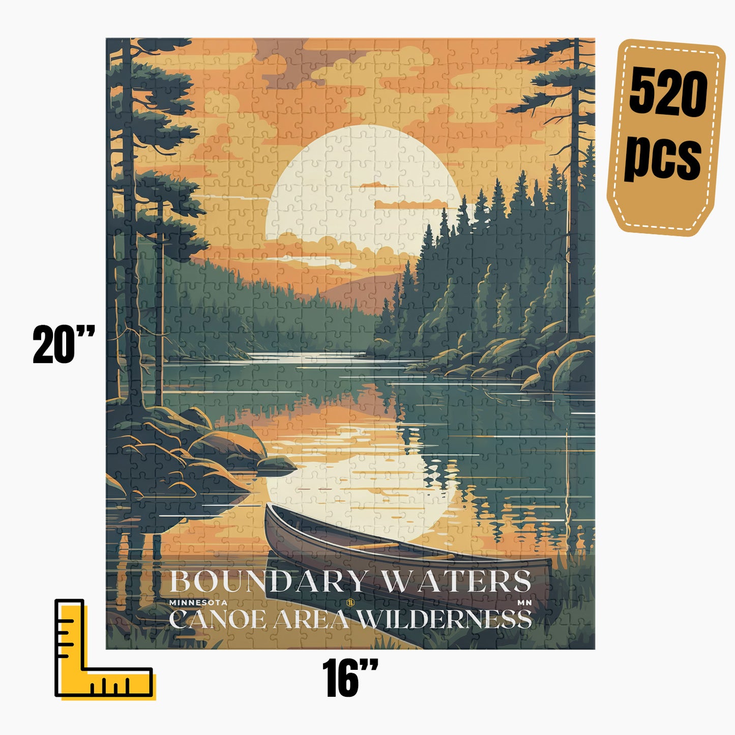 Boundary Waters Canoe Area Wilderness Puzzle | US Travel | S01
