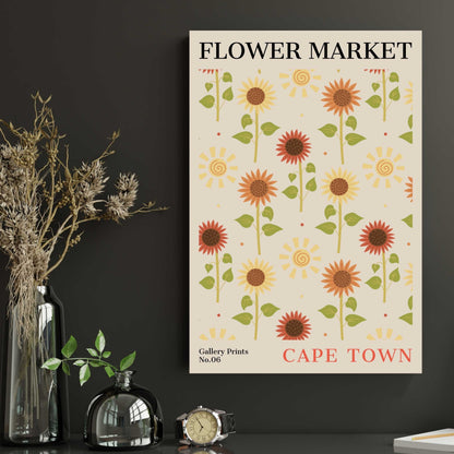 Cape Town Flower Market Poster | S01