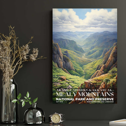 Akami-Uapishk-KakKasuak-Mealy Mountains National Park Poster | S02