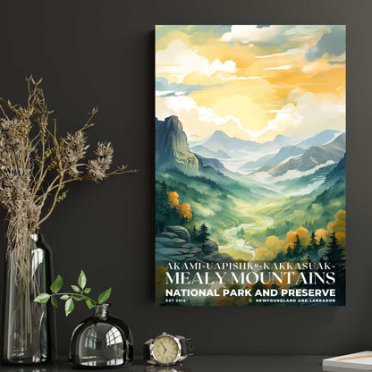 Akami-Uapishk-KakKasuak-Mealy Mountains National Park Poster | S08