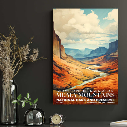 Akami-Uapishk-KakKasuak-Mealy Mountains National Park Poster | S06