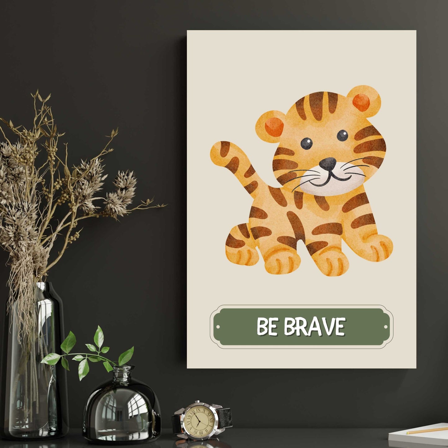 Be Brave Tiger Poster | S01