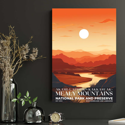 Akami-Uapishk-KakKasuak-Mealy Mountains National Park Poster | S03