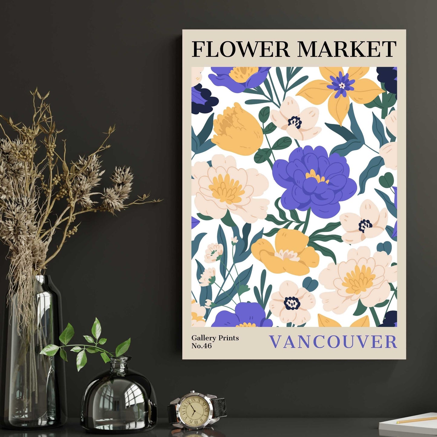 Vancouver Flower Market Poster | S02