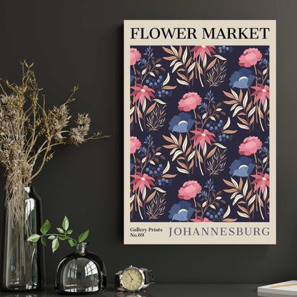 Johannesburg Flower Market Poster | S02