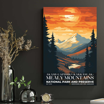 Akami-Uapishk-KakKasuak-Mealy Mountains National Park Poster | S05