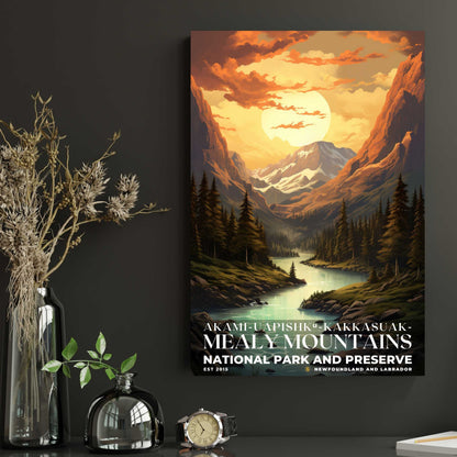 Akami-Uapishk-KakKasuak-Mealy Mountains National Park Poster | S07