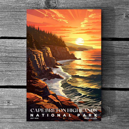 Cape Breton Highlands National Park Poster | S07