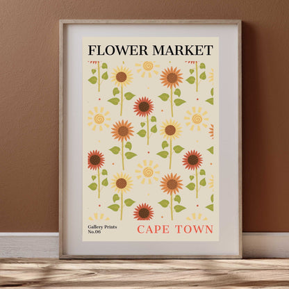 Cape Town Flower Market Poster | S01