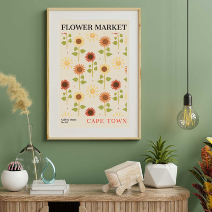 Cape Town Flower Market Poster | S01