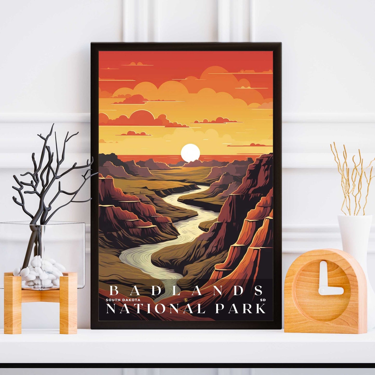 Badlands National Park Poster | US Travel | S01