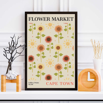 Cape Town Flower Market Poster | S01