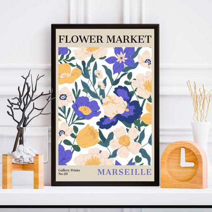 Marseille Flower Market Poster | S01