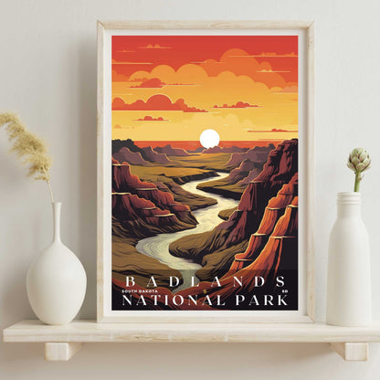 Badlands National Park Poster | US Travel | S01