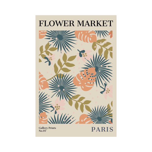 Paris Flower Market Poster | S01