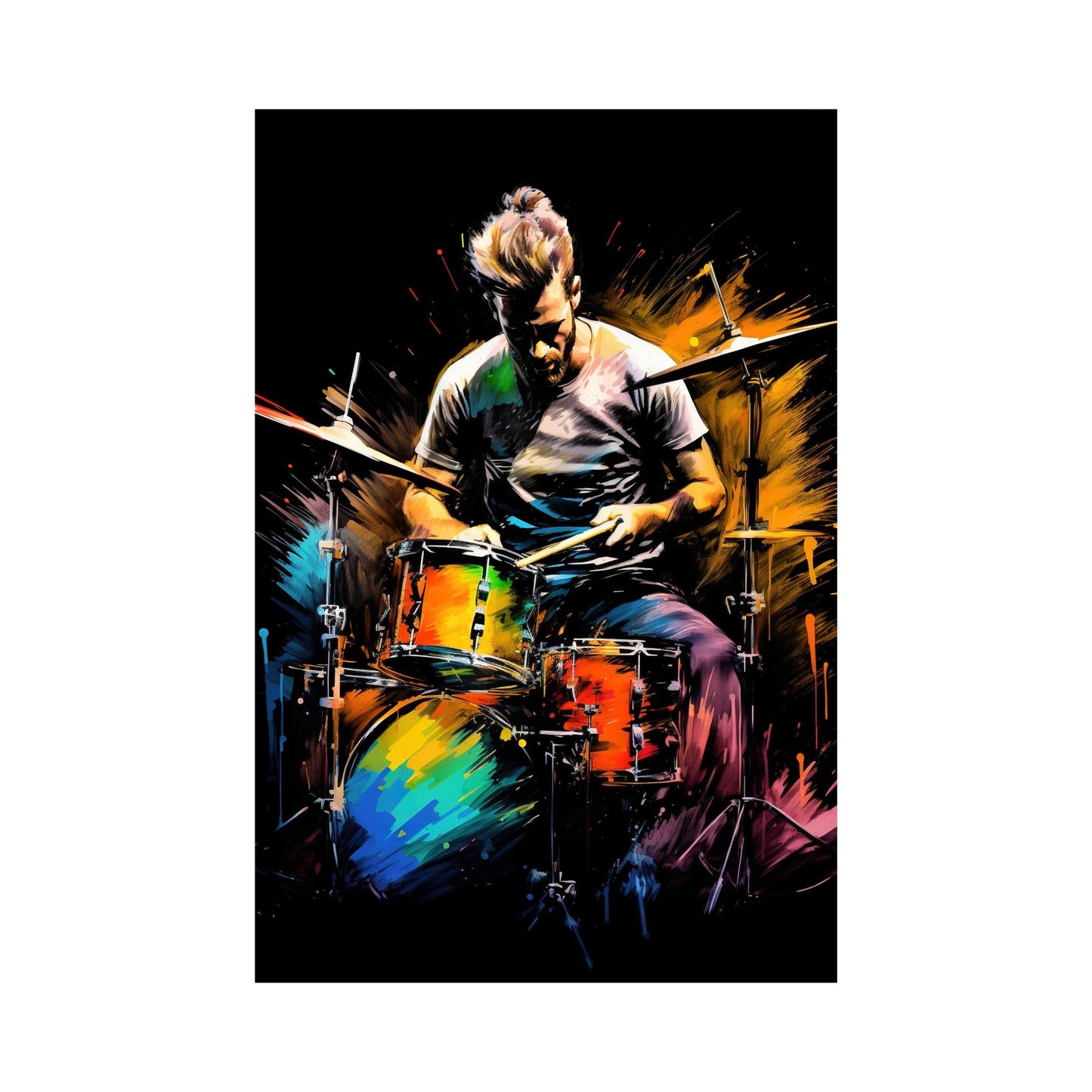 Male Drummer Poster | S01