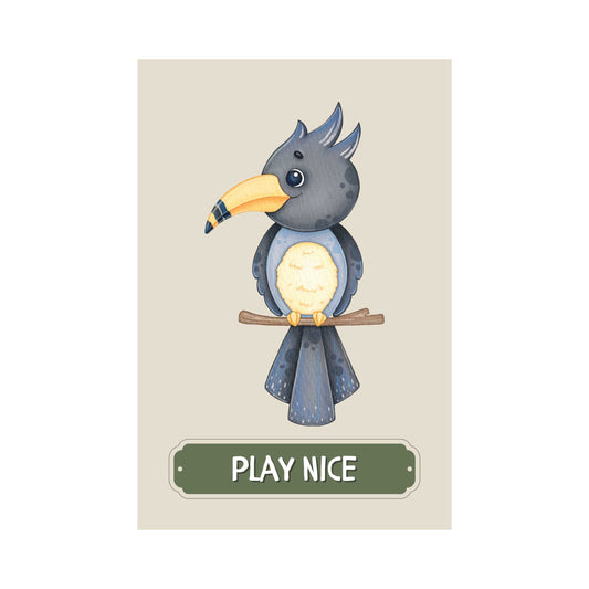 Play Nice Parrot Poster | S01