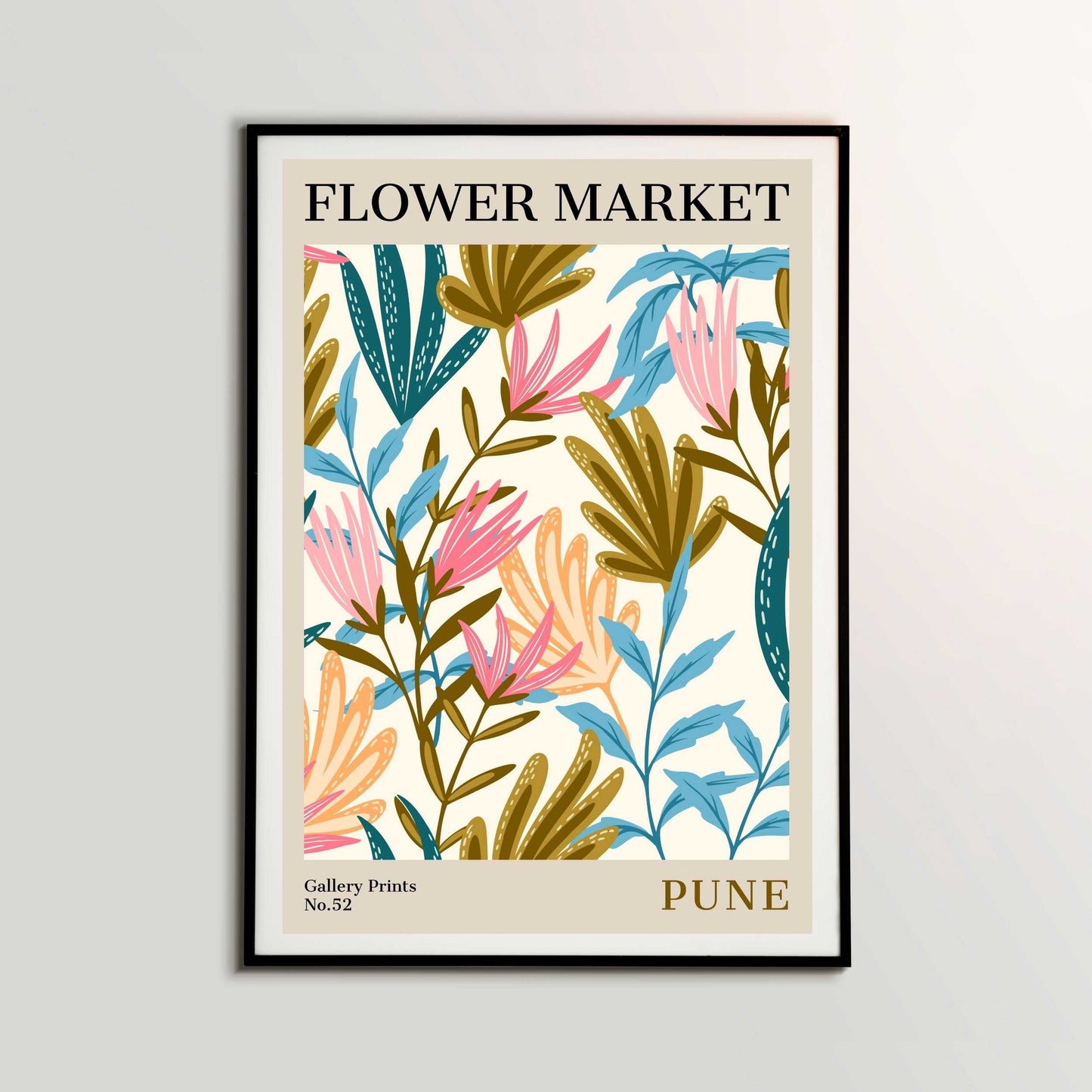 Pune Flower Market Poster | S02