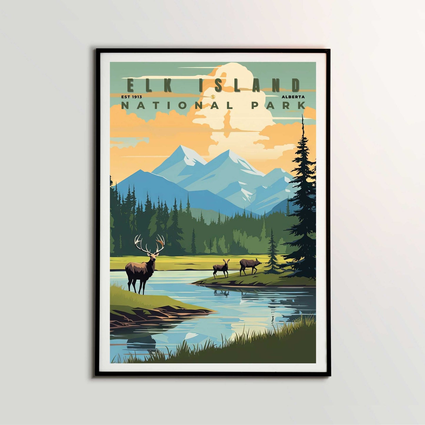 Elk Island National Park Poster | S01